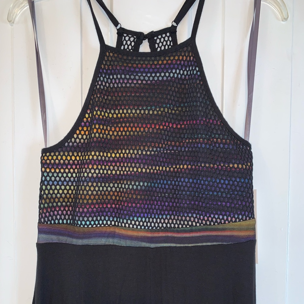Anthropologie Weston Net Halter Midi Dress
